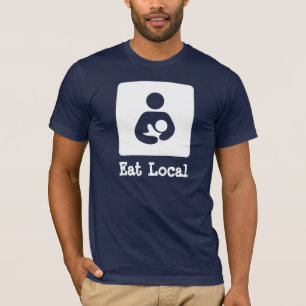 Plaatselijke borstvoeding / Verpleegingspictogram T-shirt