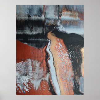 Plaatsen van een "Cascade1"-schilderij van Valérie Poster