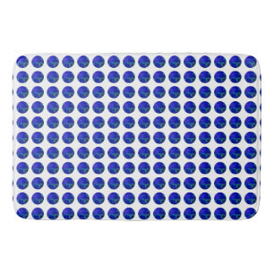 Plaatsen van strategie: Blue Polka Dots Lawn Bowls Badmat