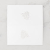 Plaatshouder Kaartjes Bruiloft Aangepast Elegant G (Buitenkant ongevouwen)