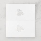 Plaatshouder Kaartjes Bruiloft Aangepast Elegant G (Binnenkant ongevouwen)