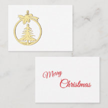 Plaatshouderkaarten voor Kersttafel