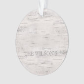 PLAATSJAAR BUITEN Aspen Natural Birch Tree NAME Ornament (voorkant)