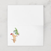 Plaatskaarten voor kerstmis Kitten (Buitenkant ongevouwen)