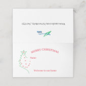 PLAATSKAARTEN : WELKOM NAAR ONS HUIS - MERRY CHRIS (Buitenkant ongevouwen)