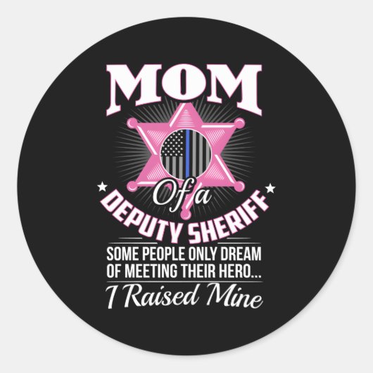 Plaatsvervangend Mam Plaatsvervangend Mam Plaatsve Ronde Sticker (Voorkant)