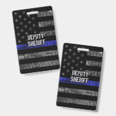 Plaatsvervangend Sheriff Distress Flag Badge (Front & Back)