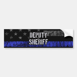 Plaatsvervangend Sheriff Distress Flag Bumpersticker