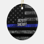 Plaatsvervangend Sheriff Distress Flag Keramisch Ornament (Links)