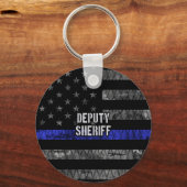 Plaatsvervangend Sheriff Distress Flag Sleutelhanger (Voorkant)