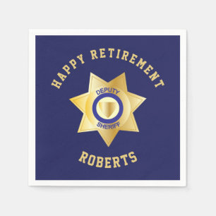 Plaatsvervangend sheriff pensioen partij gouden st servet