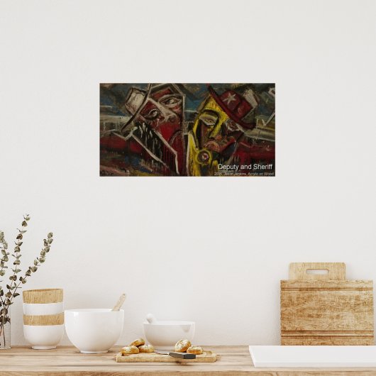 plaatsvervanger en sherrif poster (Keuken)