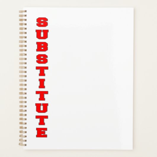 plaatsvervanger planner (Voorkant)