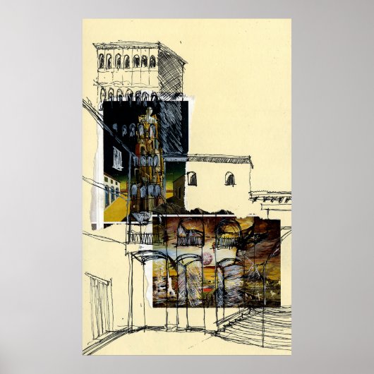 Placa del Rei, Barcelona Poster (Voorkant)