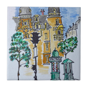 Place Alphonse Deville Parijs, Frankrijk Tegeltje