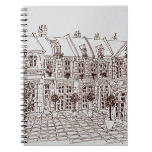 Place Aux Oignons, Oude Stad Rijsel, Frankrijk Notitieboek