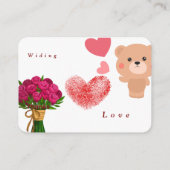 Place card plaatskaartje (Achterkant)