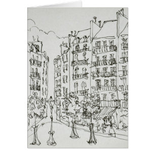Place Dauphine, Ile de la Cite Parijs, Frankrijk