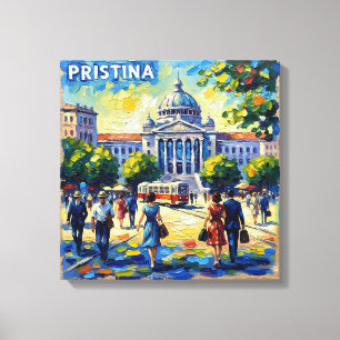 Place de la Cathédrale de Pristina Kosovo Toile te