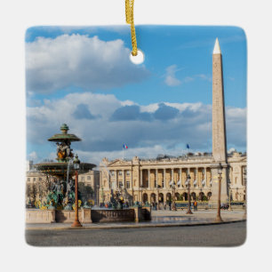 Place de la Concorde and obelisk - Parijs, Frankri Keramisch Ornament
