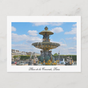 Place de la Concorde, Parijs Briefkaart