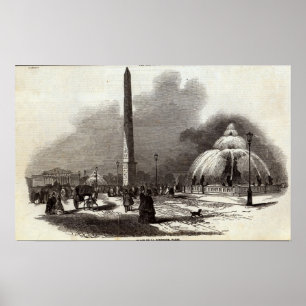 Place de la Concorde, Parijs Poster