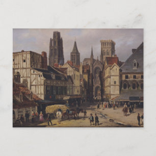 Place de la Haute-Vieille-Tour, Rouen, 1824 Briefkaart