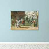 Place de l'Apport-Paris in Front Canvas Afdruk (Insitu (Houten vloer))