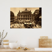 Place de l'Opera, Paris Frankrijk c1925  Poster (Keuken)