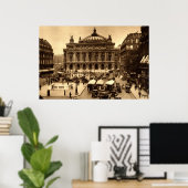 Place de l'Opera, Paris Frankrijk c1925  Poster (Thuiskantoor)