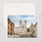 Place d'Espagne Rome Italie Photo Carte postale (Devant / Derrière)