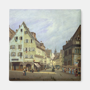 Place du Marche-aux-Fruits, Colmar, 1875 Magneet