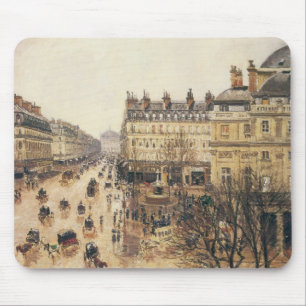 Place du Theater Francais, Paris Rain van Pissarro Muismat