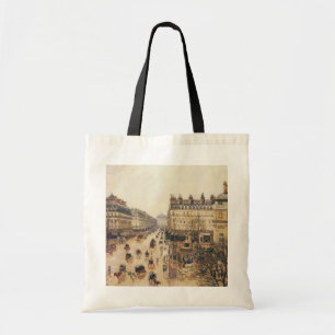 Place du Theater Francais, Paris Rain van Pissarro Tote Bag