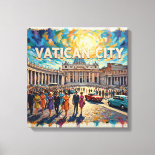 Place du Vatican Toile de Grandeur Ensoleillée