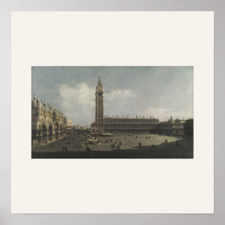 Place Saint-Marc, Venise Affiche Carrée Bellotto