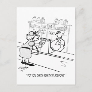 Placebo Cartoon 2861 Briefkaart