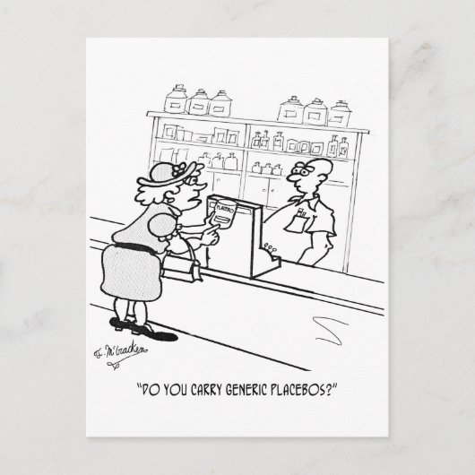 Placebo Cartoon 2861 Briefkaart (Voorkant)