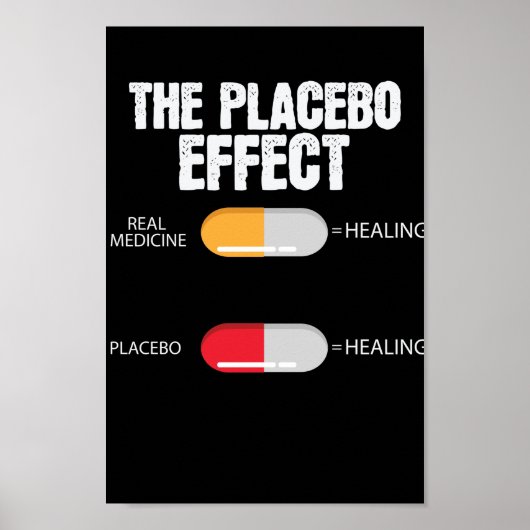 Placebo Effekt Tabletten Poster (Voorkant)