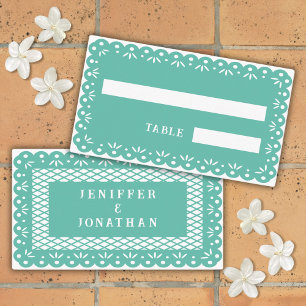 Placement ACQUA MEXICAN PAPEL PICADO carte de place