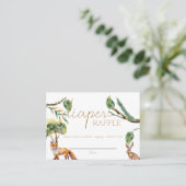 Placement Animaux forestiers des bois | Carte de rabat à cou (Debout devant)