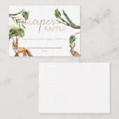 Placement Animaux forestiers des bois | Carte de rabat à cou (Devant / Derrière)