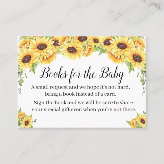 Placement Apportez une carte d'insertion de baby shower de l (Devant)