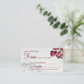 Placement Aquarelle Combien de baisers jeu de carte de Fête  (Debout devant)