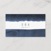 Placement Aquarelle marine rayures plage mariage carte de li (Dos)