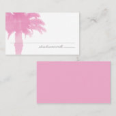 Placement Aquarelle Serene Palm Tree | Carte de siège (Devant / Derrière)