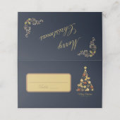 Placement Arbre de Noël moderne Design Carte Place pliée (Extérieur déplié)