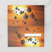 Placement Ballons à air chaud dans la carte du lieu de vol (Extérieur déplié)