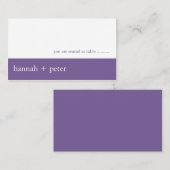 Placement Bannière Lavendar :: Carte de siège invité (Devant / Derrière)