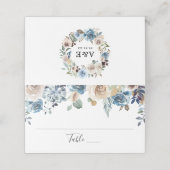 Placement Beauté en Fleurs | Carte de Table de Mariage Perso (Extérieur déplié)
